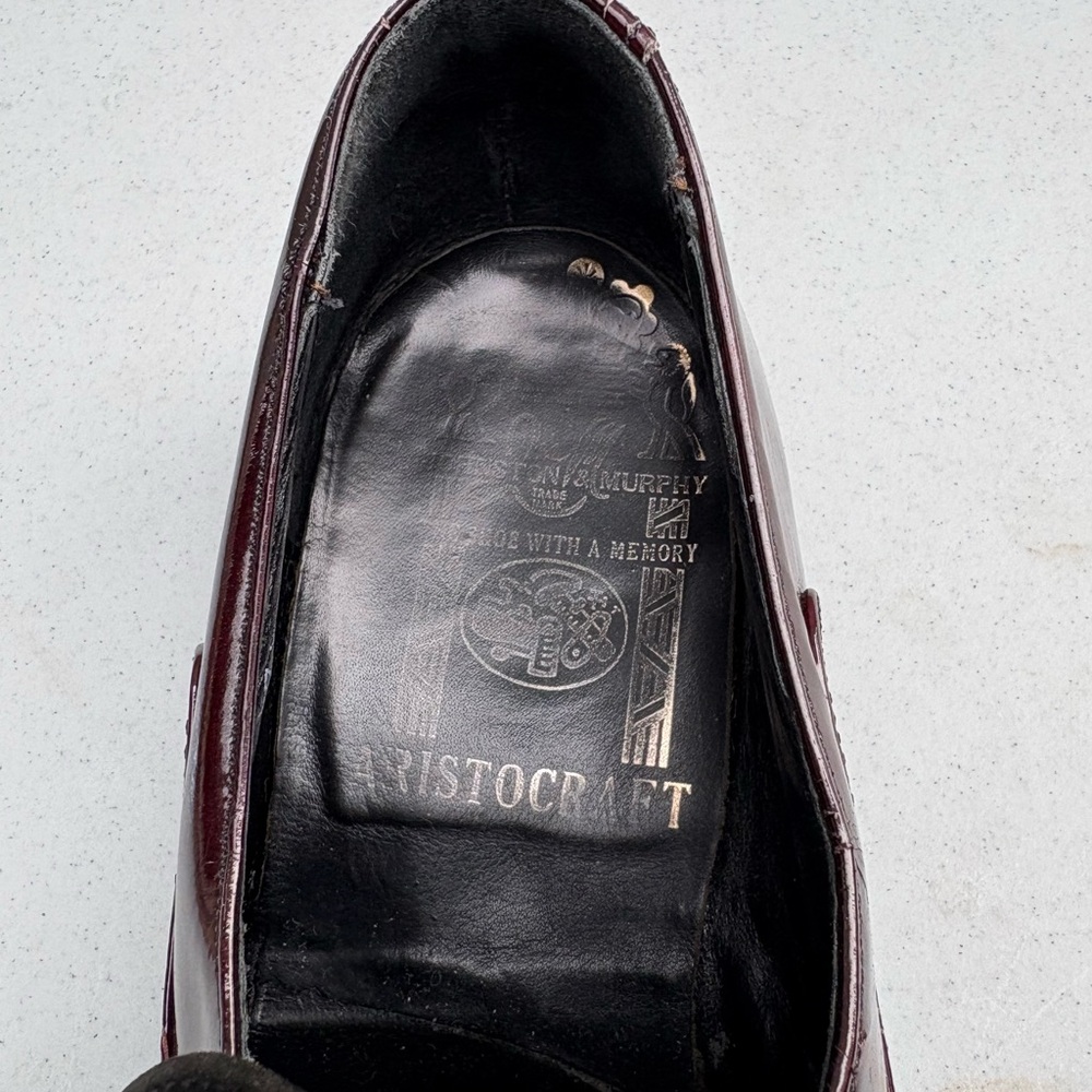 Johnston & Murphy Burgundy and Black Loafers - Picture 2 of 2